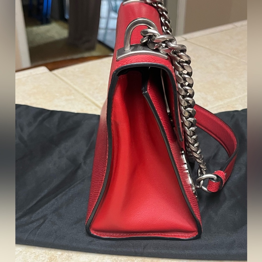 RARE✨Prada Red Monochrome Embellished small shoulder bag✨ - Picture 4 of 15